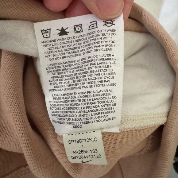 Nike Sportswear Tech Fleece Crewneck Cropped Sweatshirt Women’s size large - Picture 13 of 14